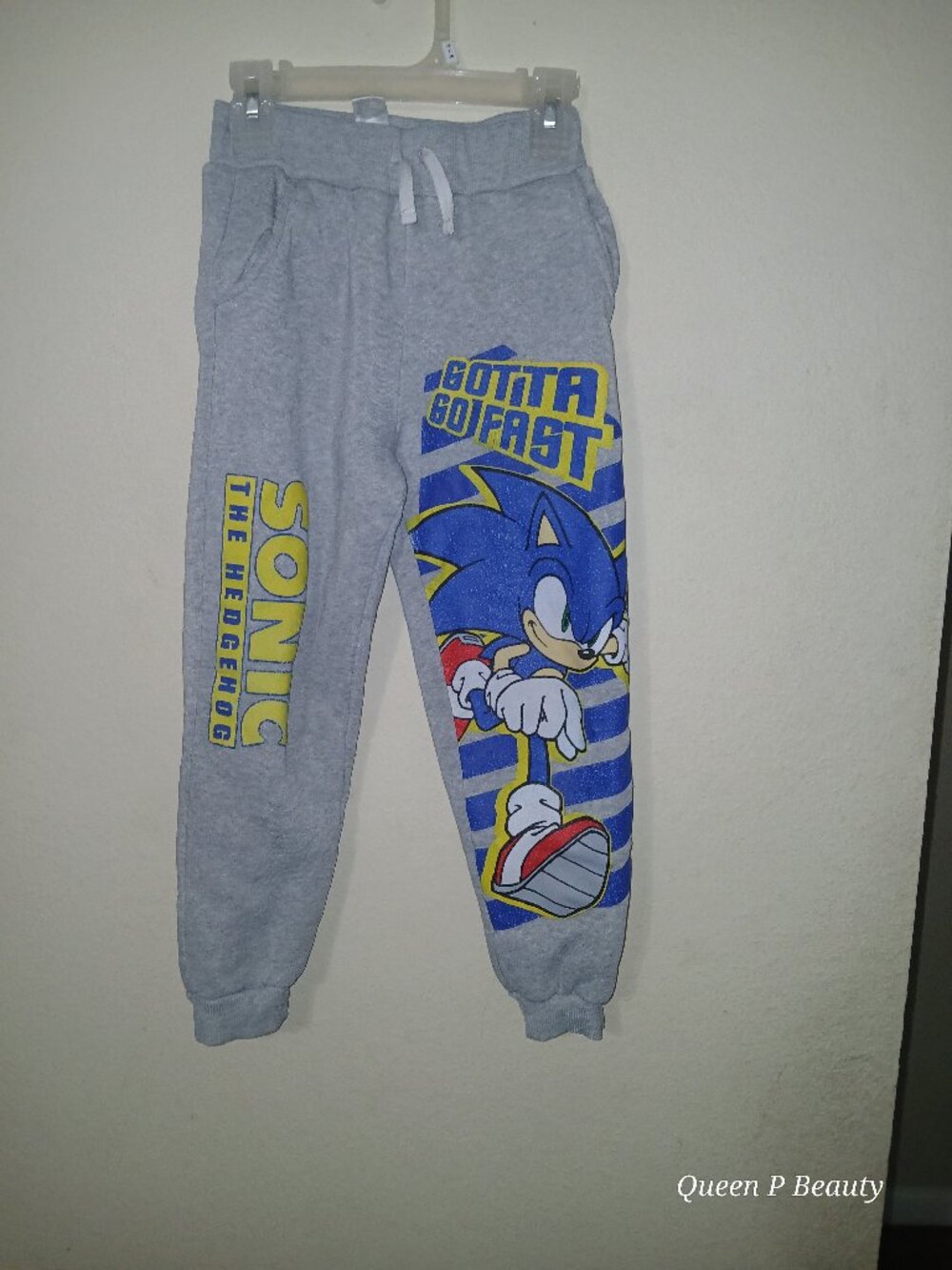 Sonic the Hedgehog Fleece Lined Jogger Sweatpants "Gotta Go Fast"